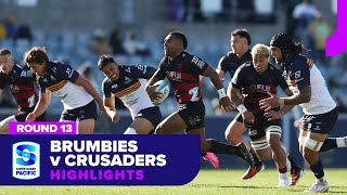 Brumbies v Crusaders Highlights  Round 13  SRP 2024 [upl. by Irelav]