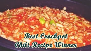 Best Crockpot Chili Recipe Winner [upl. by Ninnette]