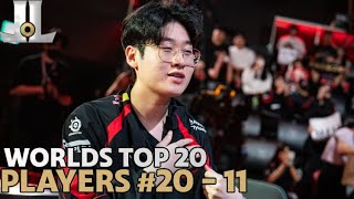 Worlds2024 Top 20 Player Rankings Part One 20  11 [upl. by Ettenyl55]