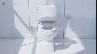 Comment installer un abattant wc japonais  Comment marche un abattant wc japonais Saniclean [upl. by Delbert]