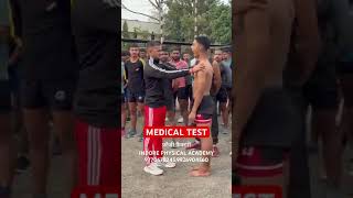 Indian army medical test shot armylover sorts love [upl. by Nylarahs]