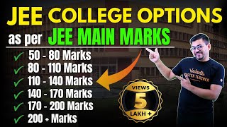 JEE 2024 College Options as per JEE Main Marks  JEE Mains 2024  Harsh Sir VedantuMath [upl. by Clo362]