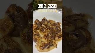 Caramelised banana 🍌  Easy and healthy dessert recipes shorts trending food sweet vivia al a [upl. by Lacey]