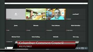 Columbus WI Council and COW meetings from 3152022 [upl. by Thornton]