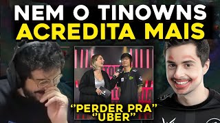 TINOWNS MANDANDO A REAL NO CBLOL SUPER TANK VS CLOVÃO  RENECRODILO LEAGUE OF LEGENDS [upl. by Inal]