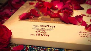 Wedding card video  kareena amp shivam  wedding weddingcard trending viralvideo [upl. by Aneekahs]