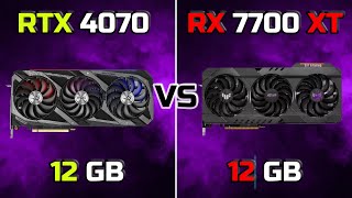 RTX 4070 vs RX 7700 XT in EPIC Gaming Showdown [upl. by Kimmel]