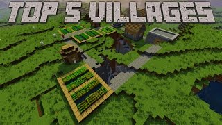 Top 5 Best Minecraft Village Seeds 194 19 189 1710 [upl. by Jeannie]