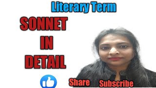 SONNET detailed explanation of Sonnet in Hindi [upl. by Jan]