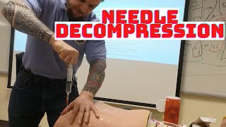 How to perform needle decompression with ARS 14 Gauge 325 Inch Catheter for Tension Pneumothorax [upl. by Lede]