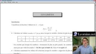 Les Limites 18  Introduction  Maths Première S [upl. by Elyssa]