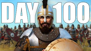 I Survived 100 DAYS in HARDCORE Mount amp Blade Bannerlord [upl. by Llehsyt154]