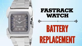 Fastrack Watch Battery Change 3026SM [upl. by Notnarb]