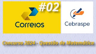 Concurso Correios 2024 questão 02 CEBRASP  Preparese ✌️😱 [upl. by Eecart]