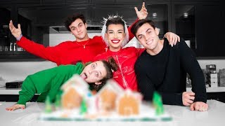 Best Friends Build A Gingerbread Dream House ft Emma Chamberlain amp Dolan Twins [upl. by Hoopes308]