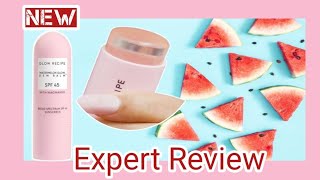 Watermelon Glow Dew Balm SPF 45 with Niacinamide  Glow Recipe Expert Review [upl. by Notsuoh]