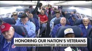 Honor Flight Takes Veterans to Washington DC to Visit Their War Memorials [upl. by Horsey]