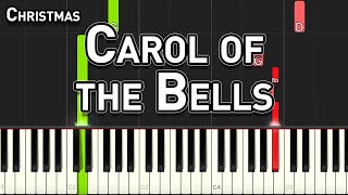 Christmas  Carol of the Bells  Easy Piano Tutorial [upl. by Eivla507]