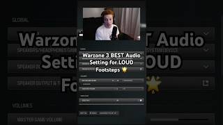 BEST Warzone 3 Audio Settings for LOUD Footsteps 🌟 warzone warzone3 cod fyp mw3 [upl. by Araj]