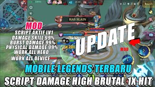 SCRIPT HIGH DAMAGE BRUTAL MOBILE LEGEND TERBARU 2024  NO BAN DRONE VIEW UPDATE 1025 [upl. by Pauline]