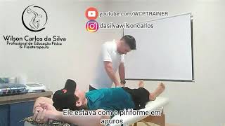 ATENDIMENTO DE UM CICLISTA COM O PIRIFORME EM APUROS  FISIOTERAPIA [upl. by Mailliw]