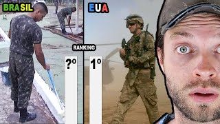 Exército BRASILEIRO VS Exército AMERICANO  Comparação DEFINITIVA [upl. by Amocat]