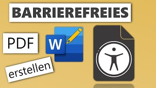 Barrierefreies PDF in Word erstellen [upl. by Ibmab]