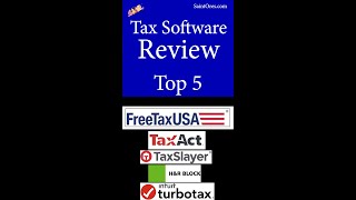 Tax Software review comparison of tax software FreeTaxUSA Turbotax TaxSlayer TaxAct hr block [upl. by Lemay]