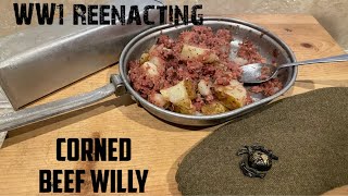 WW1 Reenacting Cooking Corned Beef Willy [upl. by Heidi]