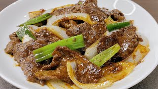 Beef and Onions Stir Fry How to Make Juicy and Tender Beef  Best Beef Recipe [upl. by Ardeha792]