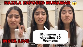 Nazila Exposed Munawar Faruqui On Insta Live  Munawars Reality Exposed  Bigg Boss 17  BB17 [upl. by Hsur716]