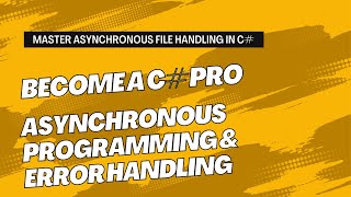 Master Async File Handling in C 💻 StepbyStep Guide amp Exception Handling ⚙️filehandling async [upl. by Ardnal787]