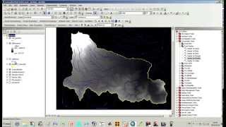 Delimitación de cuencas Hidrográficas en ArcGIS 101 Hydrology tools [upl. by Aala]