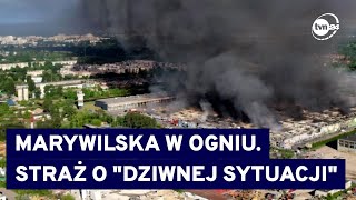 W Warszawie kompletnie spłonęło centrum handlowe Mnożą się pytania TVN24 [upl. by Lledra]