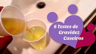 6 TESTES DE GRAVIDEZ CASEIROS [upl. by Annai]