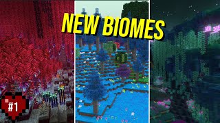 Minecraft But Theres 100 Biomes Minecraft Lets Play 1 [upl. by Airotciv]