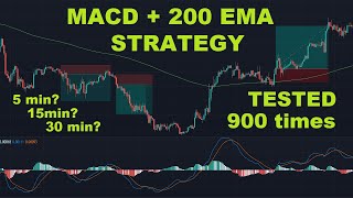 Simple MACD  200 EMA Trading Strategy Tested 900x Times [upl. by Noremac]