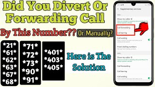 How To Deactivate Call Forwarding From Any Phone  Call Forwarding Deactivate [upl. by Enniroc]