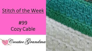 Stitch of the week  99 Cozy Cluster Stitch  Crochet Tutorial  Quick amp Easy [upl. by Ettelracs703]