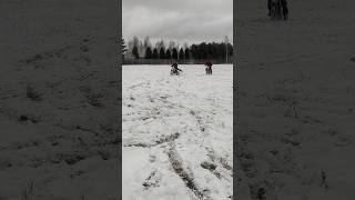 Кто будет ездить зимой 🤭 smartphone эндуро motocross питбайк stunt kayo bse progassi [upl. by Getter611]