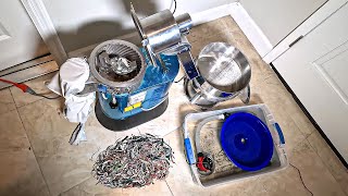 Copper Recovery from Fine Copper Wires using Hammer Mill Pulverizer Electric Sifter and Blue Bowl [upl. by Thesda]