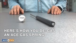 ACETips  Pressure adjustment in Gas Springs with ACE “DE GAS” [upl. by Obed]