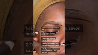 Tutoo sourcils avec les étapes👌 [upl. by Rehtaef]