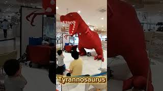 Dinosaur shooting game event production  Tyrannosaurus Inflatable  恐竜シューティング ティラノサウルス Dinosaur [upl. by Boorman]