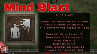 D2R Skills amp Abilities  Mind Blast Shadow Disciplines Assassin [upl. by Grishilda827]