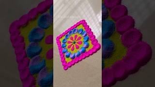 Easy and simple Rangoli designsRangoli shorts diwalirangoli [upl. by Gard]