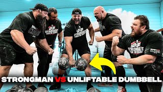 STRONGEST MEN ON EARTH VS UNLIFTABLE DUMBBELL [upl. by Fokos]