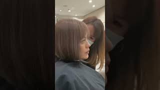 Stunning Short Blunt Bob to Inspire Your next haircut 💇‍♀️ hair hairstylist bluntlobhaircut [upl. by Oicnerual]