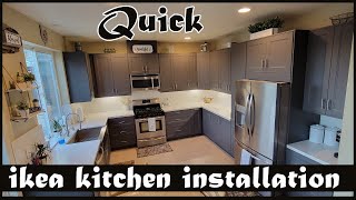 Quick Ikea kitchen installation  grey AXSTAD [upl. by Friedrich]