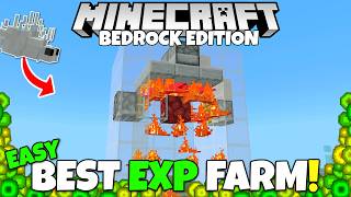 THE BEST EXP FARM in Minecraft 50 Levels in 40 Seconds Minecraft Bedrock Silverfish Farm Tutorial [upl. by Nestor]